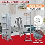 Samuel ALEXANDER Folding Ladder 4.6m 11-in-1 Aluminium Work Bench EN131 view 4