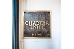 Custom Antique Cast Brass or Bronze Plaque – Personalized Durable Raised Lettering Sign for House, Business, Garden, or Memor