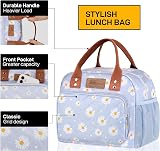 HOMESPON Insulated Lunch Bag for Women Men with Front Pocket Side Pockets view 6