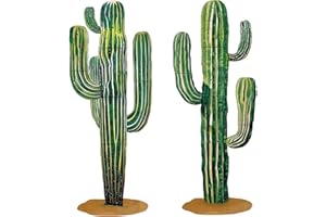 JANLAUGH 2 Pcs 6 Feet Large Boho Cactus Wall Decor Jointed Cactus Cutouts Wall Stickers Tropical Cacti Home Decals Stickers DIY Bohemian Green Botanical Decorations for Classroom Bedroom