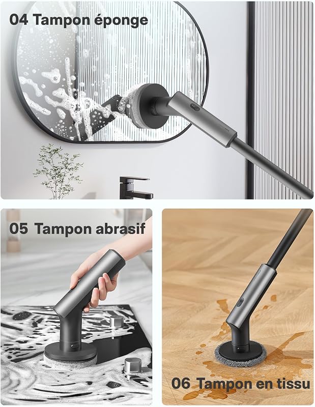Brosse Nettoyage Electrique Rotative, Brosse Rotative Électrique,IPX7