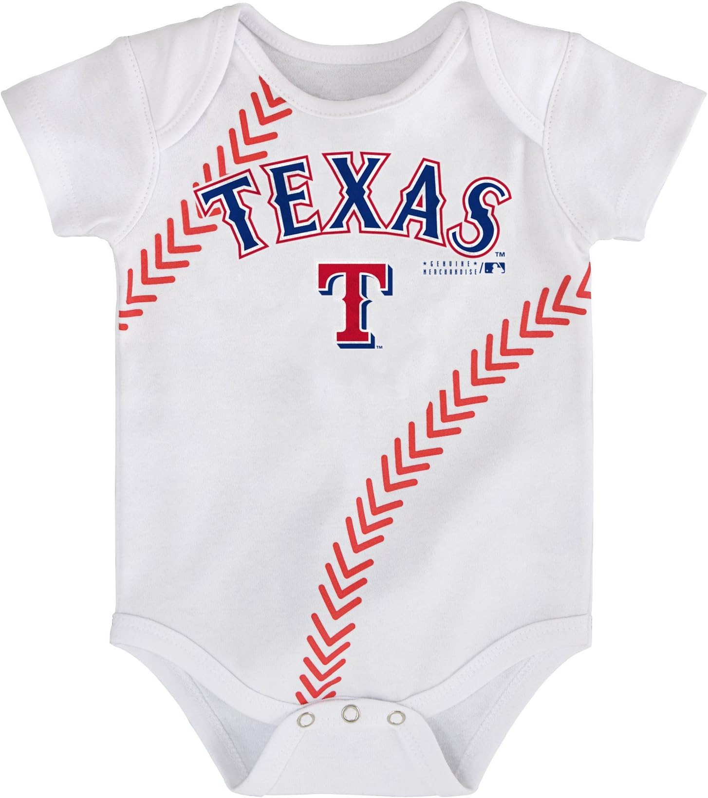 MLB Texas Rangers Newborn Boys Baseball Creeper-3/6 Months, White