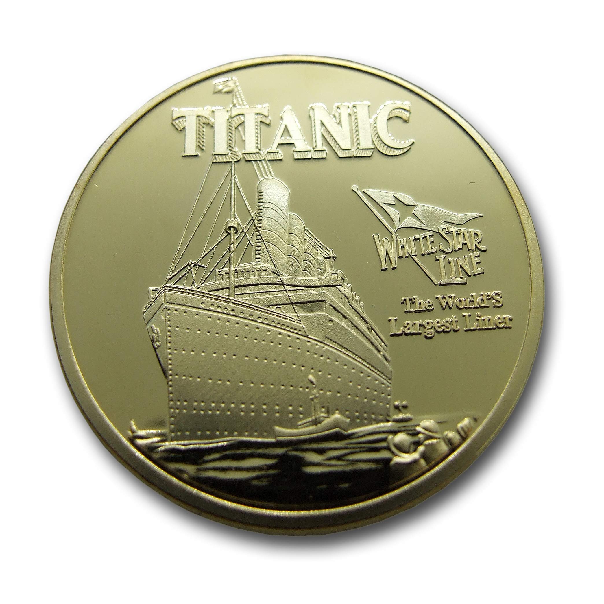 Titanic Commemorative Coin Golden Rare Collectable Token Honour Souvenir Present