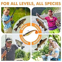 TRUSCEND Fishing Lures for Bass Trout Jighead Lures