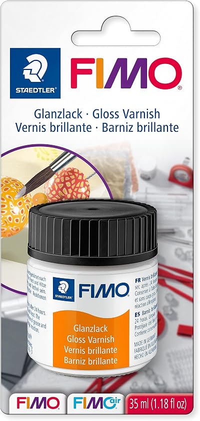 STAEDTLER 8704 01 BK FIMO Clear Gloss Varnish Modelling Clay Sealant 35ml