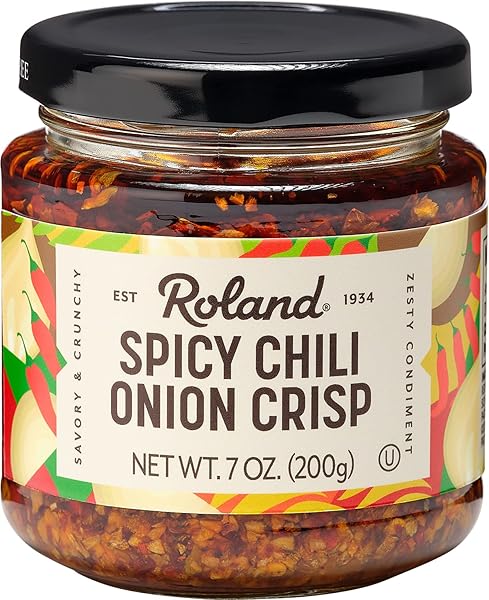 ROLAND FOODS SPICY CHILI ONION CRISP, 7 OUNCE