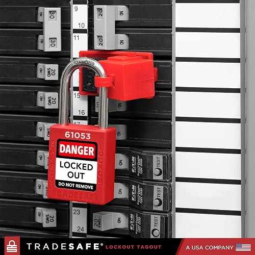 Étiquettes Lockout Tagout (LOTO) - Lot De 100, Rouge Nylon, Conforme OSHA
