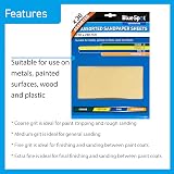 Blue Spot 19850 Assorted Sandpaper Sheets 30pc Multi-Surface Wood Metal Plastic view 3