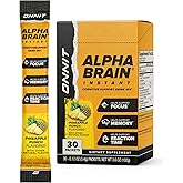 ONNIT Alpha Brain Instant - Pineapple Punch Flavor - Nootropic Brain Booster Memory Supplement - Brain Support for Focus, Energy & Clarity - Alpha GPC Choline, Cats Claw, L-Theanine, Bacopa - 30ct
