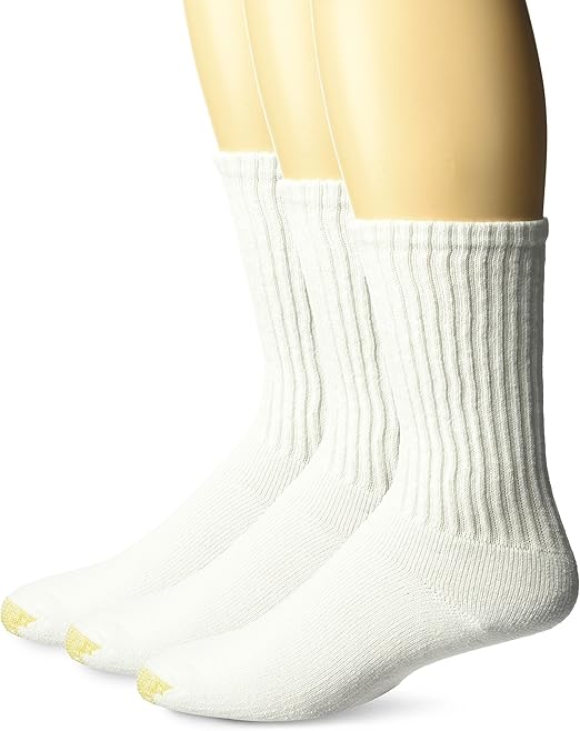 Gold Toe Men's Ultra Tec Performance Crew Athletic Socks, 3 Pairs