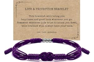 HARACRAFT Infinity Protection Bracelet, Forever Lucky and Safe Multiple Color Tibetan Bracelet, Surfer String Wrap Bracelet for Men, Women, Forever Friendship, Luck and Protection
