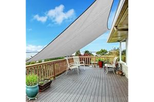 Sun Shade Sail, 8' X 10' Rectangle Shade Sail with Grommets Pergola Shade Cover, Sun Shade Cloth for Patio Carport Yard Lawn 