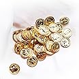 picocosmxiruo Gold Coins 10Pcs Miniature 1:6 Scale Metal Coin - St Patrick Leprechaun, Pirate Treasure, Dollhouse Coins(Gold)