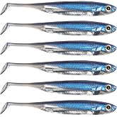 Dr.Fish Paddle Tail Swimbaits, Soft Fishing Lures for Bass Fishing 2.75-4.75 Inches, Freshwater &amp; Saltwater Soft Plastic Baits Swim Shad Bait Minnow Lures Drop Shot