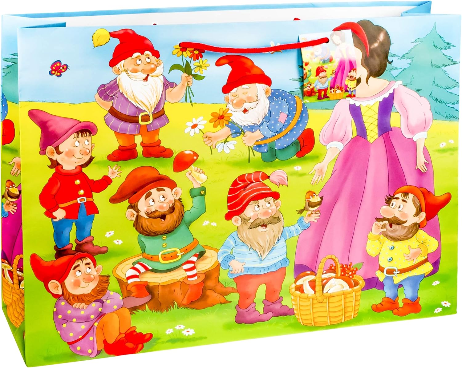 TSI 82272 Classic Fairy Tales A Gift Bag - Pack of 12 Size: Shopper XXL (32 x 45 x 12 cm), Motiv Märchen, 1 stück (12er Pack) - Image 4