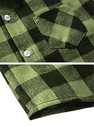 SANGTREE Boys Flannel Shirt Long Sleeve Button Down