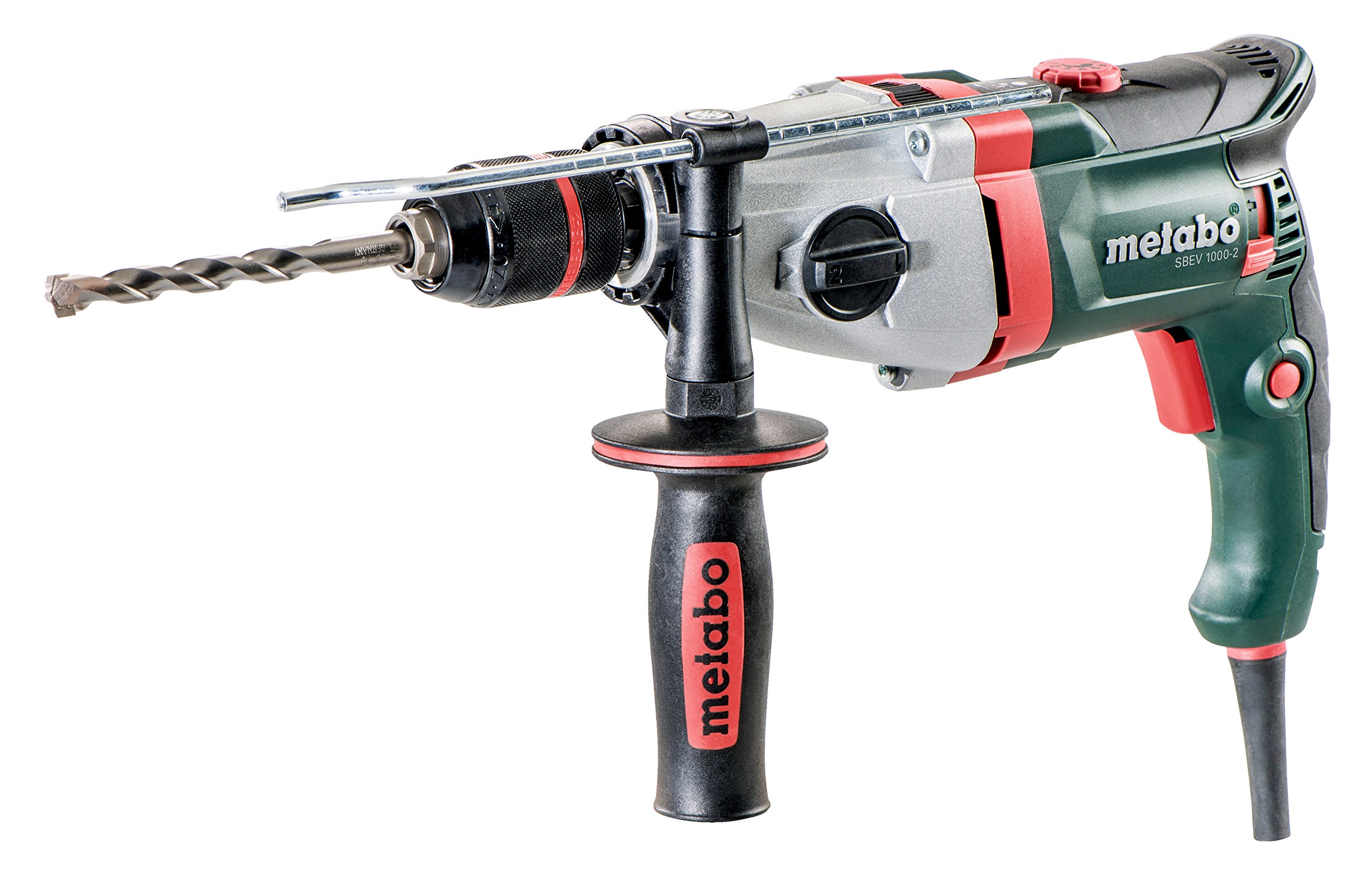 Metabo Hammer Drill SBEV 1000-2 - 600783500 - with Constant Speed Under Load for Versatile Drilling - 4 m Cable Length