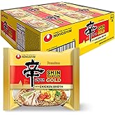 Nongshim Ramen Noodles, Gourmet Instant Ramen, Premium Microwavable Noodle Soup, Shin Gold, 4.58 Ounce (Pack of 16)