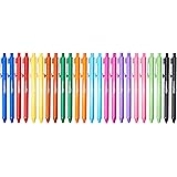 AmazonBasics Retractable Ballpoint Pens - Assorted Color, 24-Pack