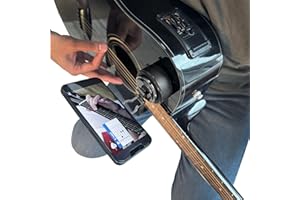 MotivatEM Strum Screen Guitar Phone Mount – Hands-Free Phone Holder with Vacuum Suction for Guitar – Perfect for Watching Tutorials & Tabs – Universal Fit for Guitar Players