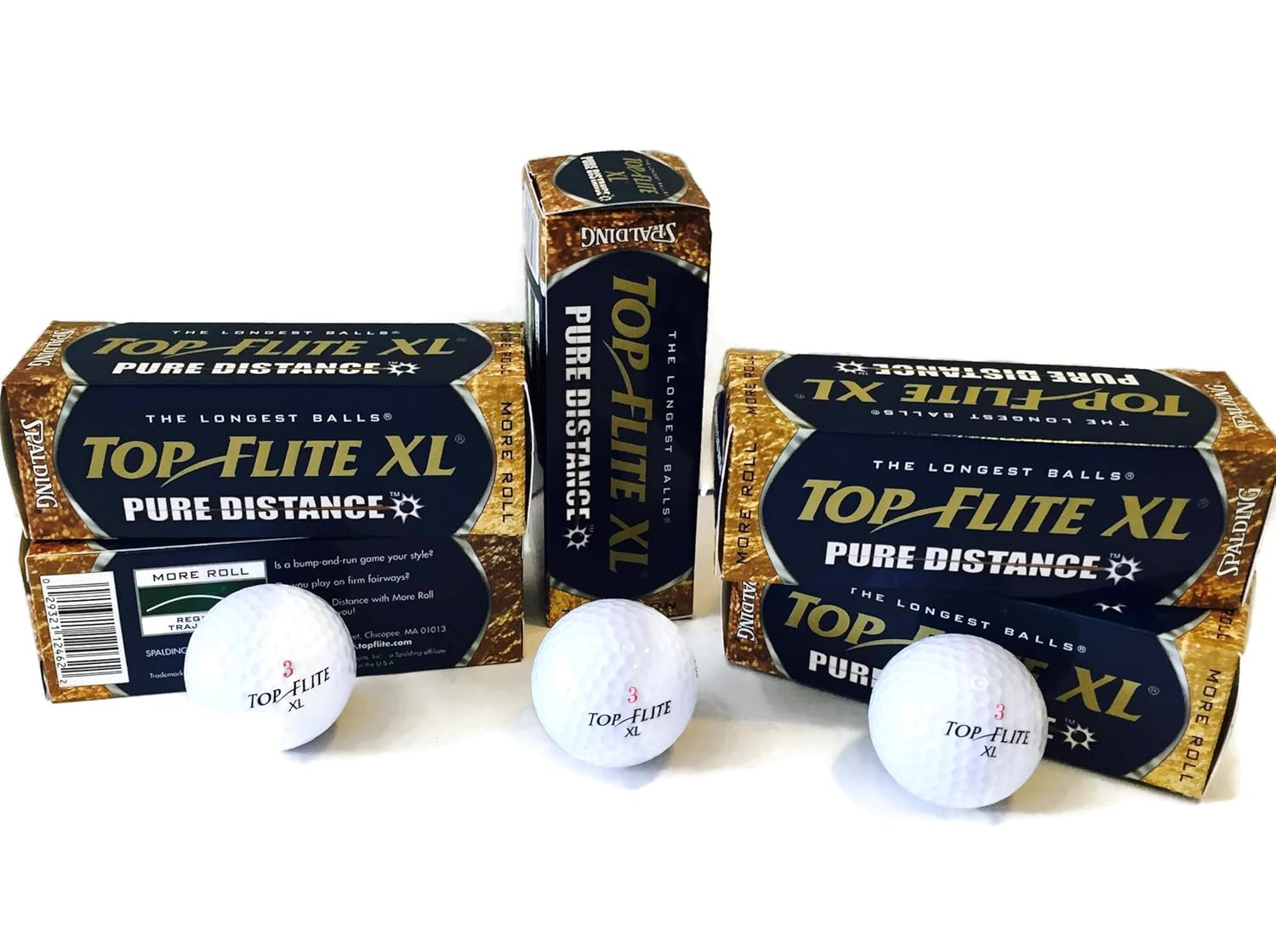 正規品 Spalding Top Flite Xl Pure Distance 最も長いボールがもっと多く 3箱5個入り 合計15ボール B011w600fu 人気ブランド Www Autoshifts Com