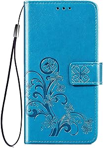 Case Compatible for iPhone 11 Pro 6.5inch,Luxury Wallet Case,[Hand Strap] Handmade Flip Folio Magnetic Closure Cover with [Kickstand Function] and[Card Slots] for iPhone 11 Pro 6.5inch -Blue