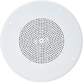 Bogen Communications Ceiling Speaker Assembly With S810 8" Cone , Recessed Volume Control