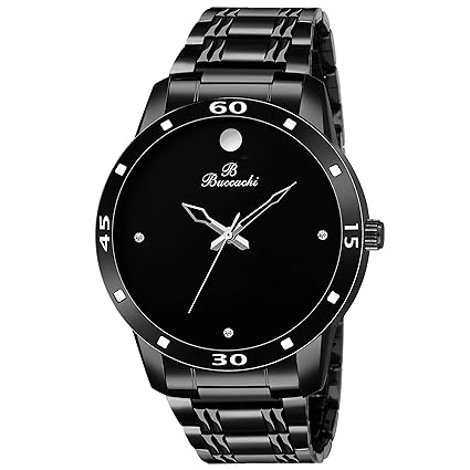 Analogue Black Round Dial Watch for Mens (B-G5043-BK-BC)