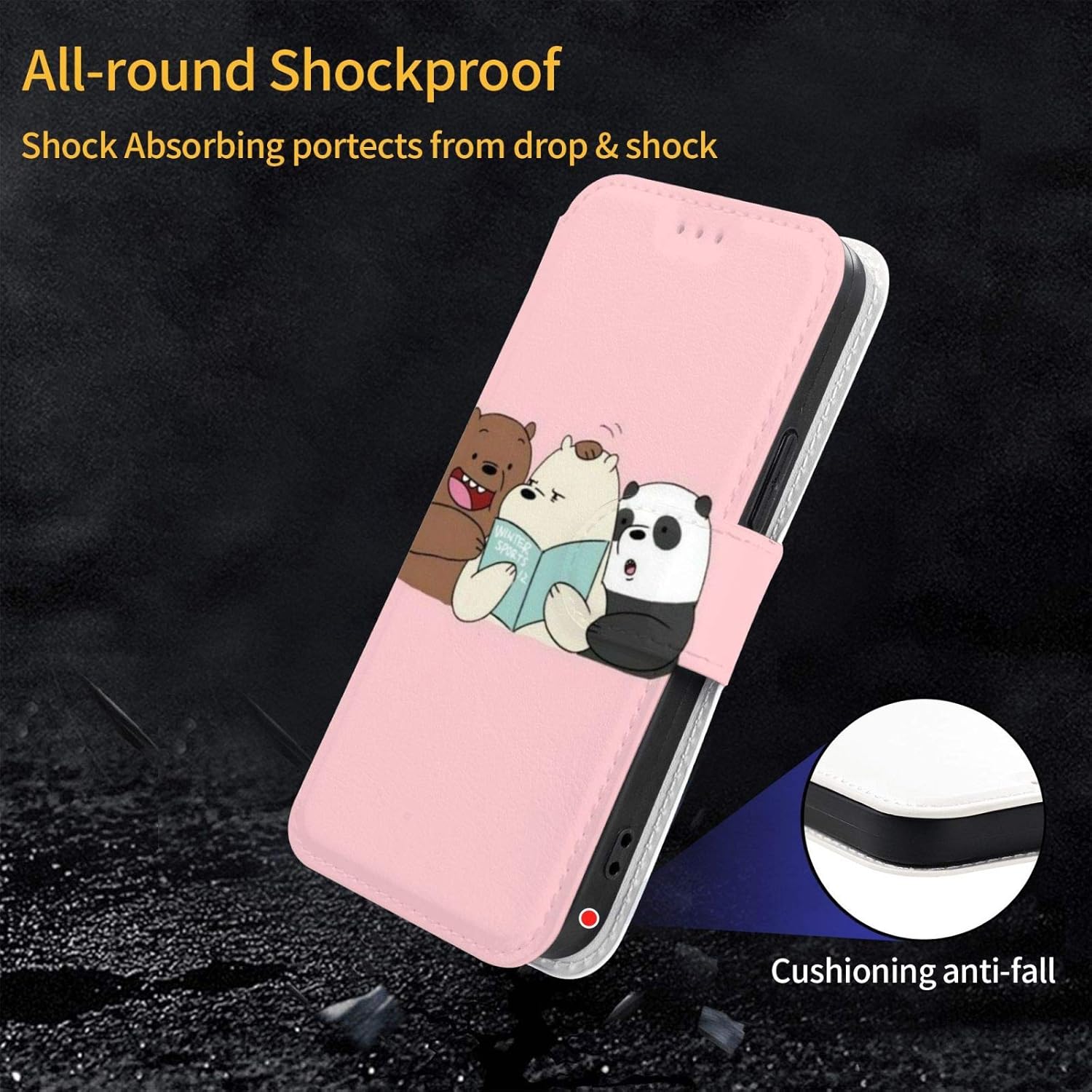 Amazon スマホケース Iphoneケース 12シリーズ We Bare Bears ぼくらベアベアーズ 手帳型 Iphone 12 Iphone 12 Pro Iphone 12 Mini Iphone 12 Pro Max 対応 新型 Puレザー スマホカバー カー ポケット付き Iphoneカバー ケース スマートフォン スマホアクセサリ