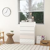 Panana Modern High Gloss Chest of Drawers 5 Drawers White Eco Friendly Brand New view 2