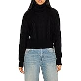 Forever 21 Womens Cable Knit Turtleneck Sweater