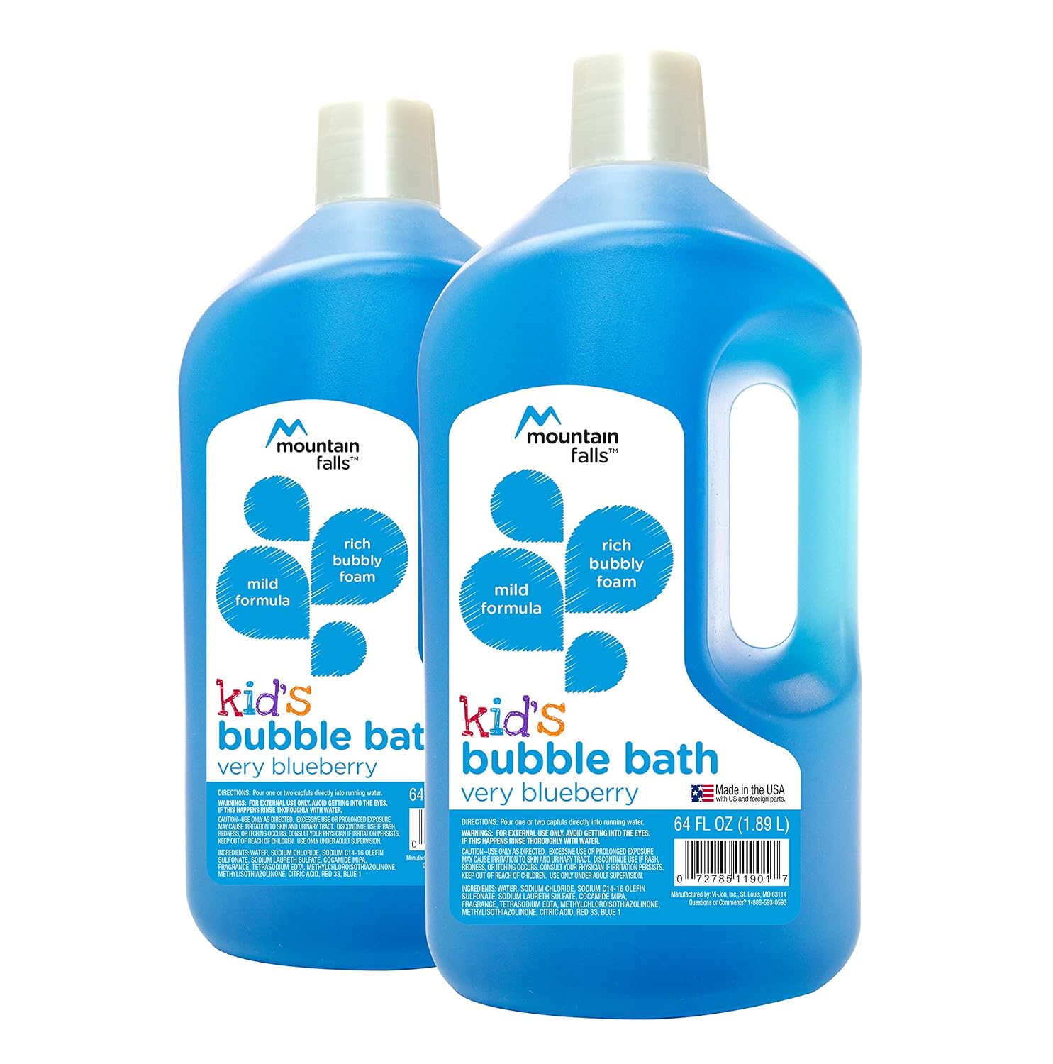 Mountain Falls Kid's Bubble Bath, 64 Ounce (Pack of 2) : Beauty