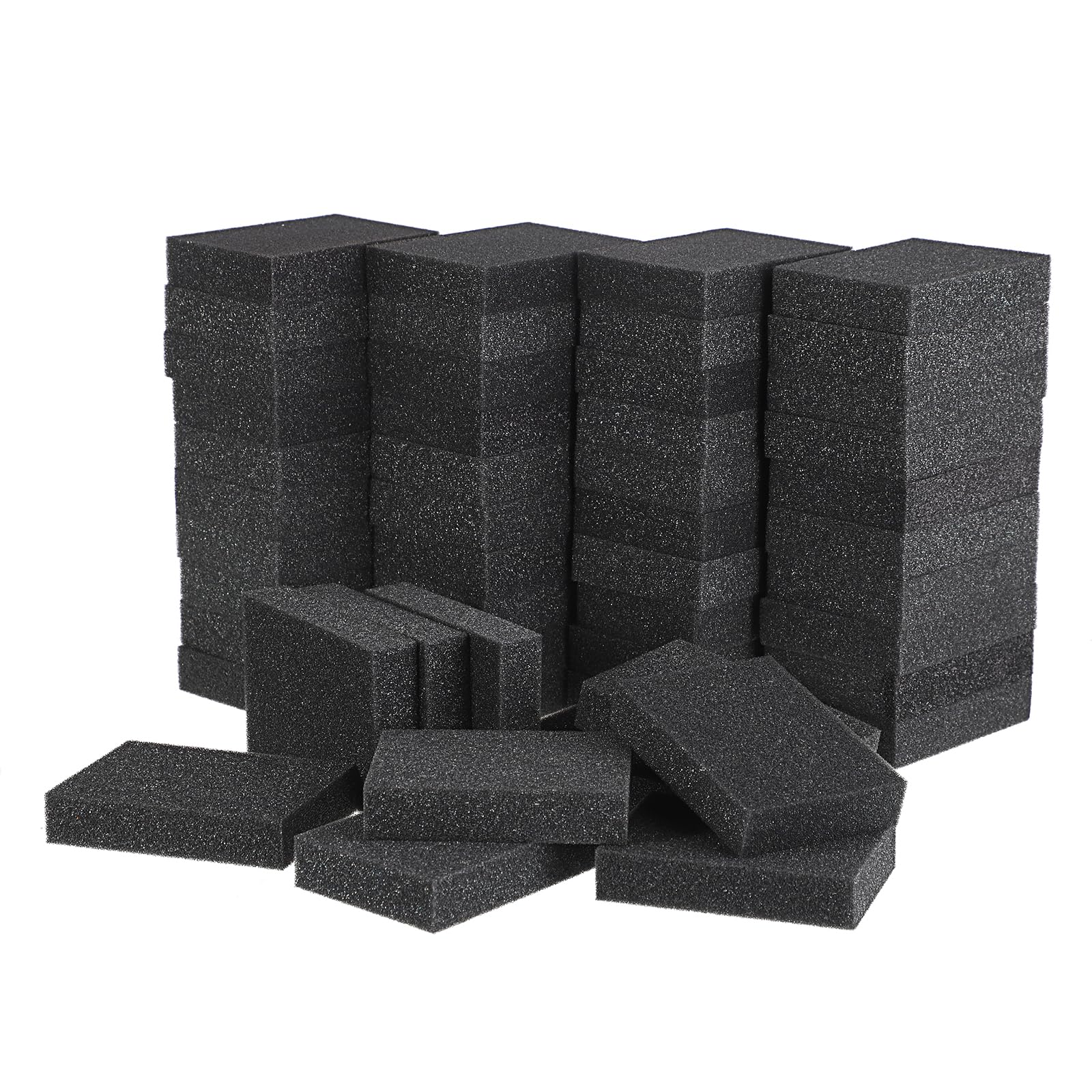 BSTKEY 50 Pcs Sports Card Dividers for Storage Boxes Sponge Separators, Black Trading Game Card Divider Gift Shock Absorbing Sponge Separator Box Divider