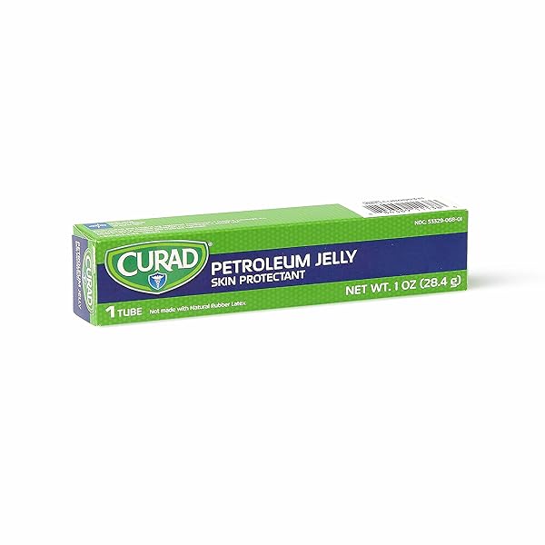 CURAD PETROLEUM JELLY, SKIN PROTECTANT AND MOISTURIZER, 1 OZ. TUBE