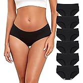 TUTUESTHER Cotton Hipster Panties for Women Mid Rise Underwear Full Coverage Soft Ladies Underwear Pack