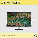 HP 27 inch FHD IPS Monitor 75Hz AMD FreeSync HDMI DisplayPort VGA V27ie G5 Black view 8