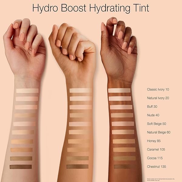 NEUTROGENA HYDRO BOOST HYDRATING TINT WITH HYALURONIC ACID, LIGHTWEIGHT WATER GEL FORMULA, MOISTURIZING, OIL-FREE & NON-COMEDOGENIC LIQUID FOUNDATION MAKEUP, 50 SOFT BEIGE, 1.0 FL. OZ
