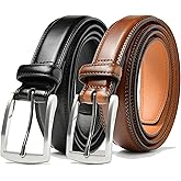 Carlo Fellini Belts For Men - Men's Dress Belt - Hand Made 100% Cow Leather Belt For Men