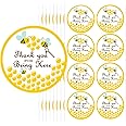 Top label Thank You for Being Here Honey Label,Bumble Bee Baby Shower Favor Stickers,2 Inch 160 Pcs Per Pack
