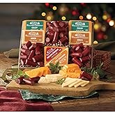 The Wisconsin Cheeseman The Big Nibbler Gift Basket with Summer Sausage Meats and Cheeses – Savory Holiday Snack or Thank You Gift for Adults, Women, Men, and Charcuterie Boards