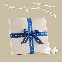Bedsure Linen Sheets - King Size Sheets, Blend from