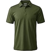 MAGCOMSEN Polo Shirts for Men Casual Athletic Polos 3 Buttons Performance Business Golf Collared Shirts