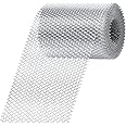 Gutter Guard Mesh 5 Inch x 20 Feet Aluminum Gutter Guard from Leaves Gutter Covers Screen Leaf Gutter Guard Protection for DIY Cutting Leaf Rain Gutter Guards, Silver