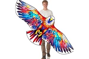 HENGDA KITE Giant Bald Eagle Kite,for Kids and Adults,Easy to Fly,Excellent Fabric and Structure Design,The Pictures are Beautiful in high Definition,Suitable for Beginners