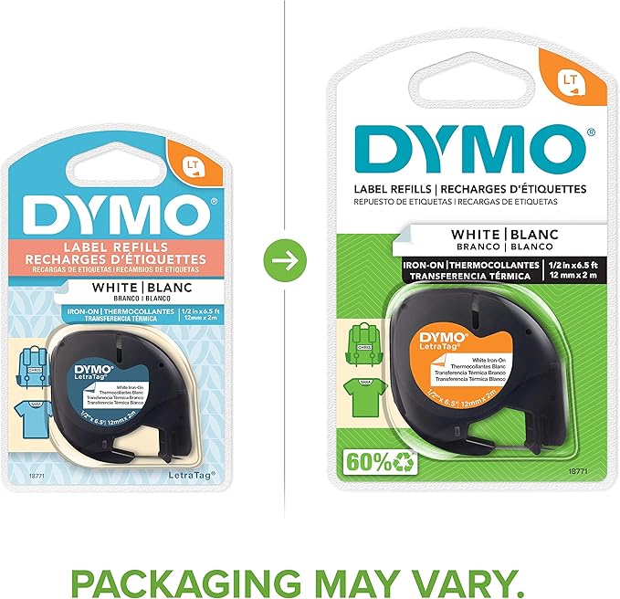 dymo iron on