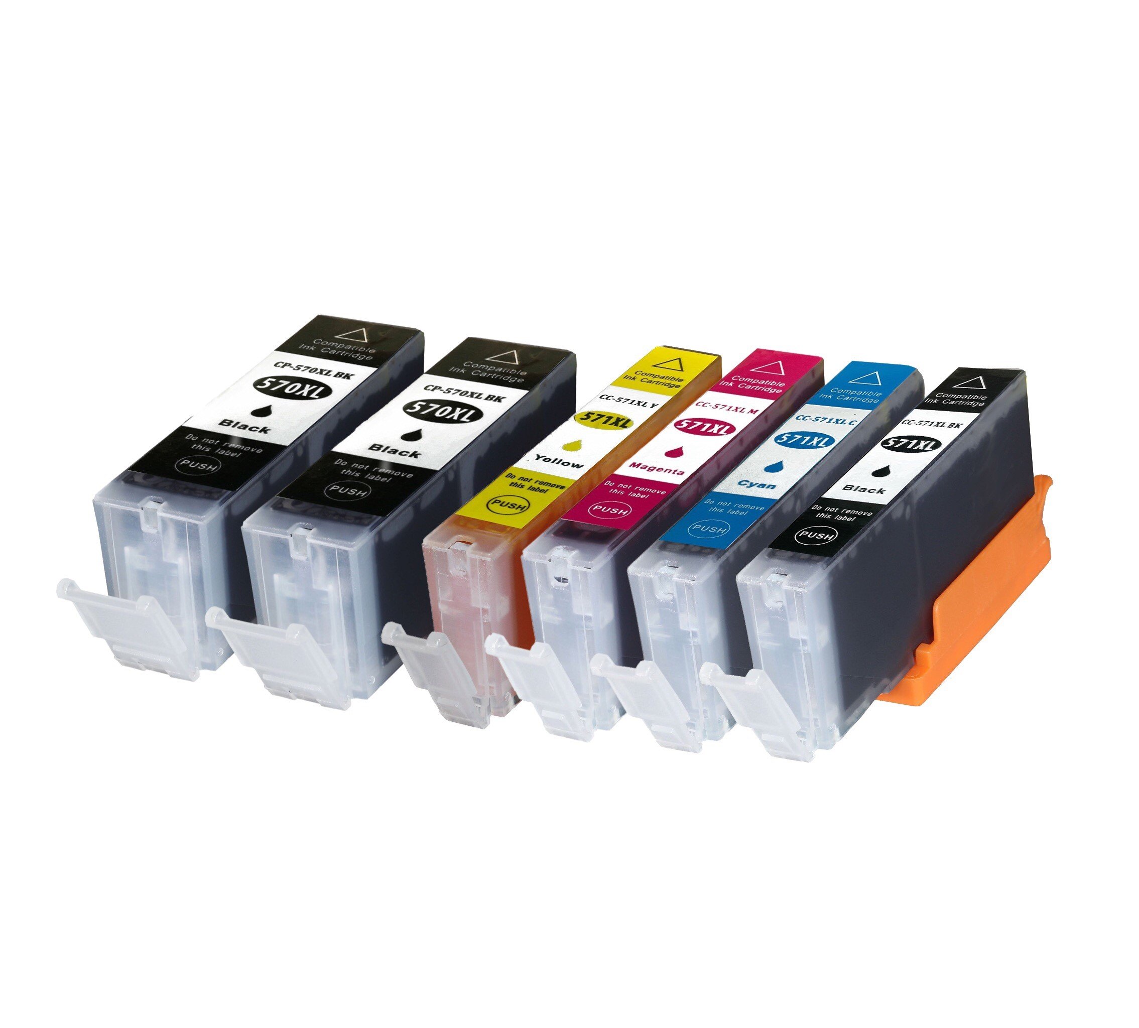 6 XL Compatible Canon Ink cartridges Non OEM PGI-570/CLI-571 XL Multipack (BK/C/M/Y) - Suitable for Canon Pixima Printers High Grade