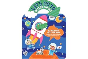 Let's Go to Outer Space Jelly Sticker Activity Book