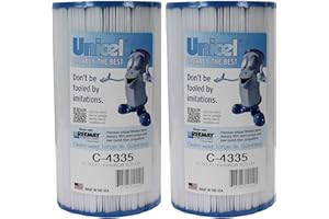 Unicel C-4335 35 Square Foot Media Replacement Pool Hot Tub Spa Filter Cartridge with 219 Pleats (2 Pack)