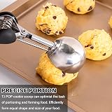 TJ POP Ice Cream Scoop 3 Tbsp 45ml Stainless Steel with Easy Release view 4