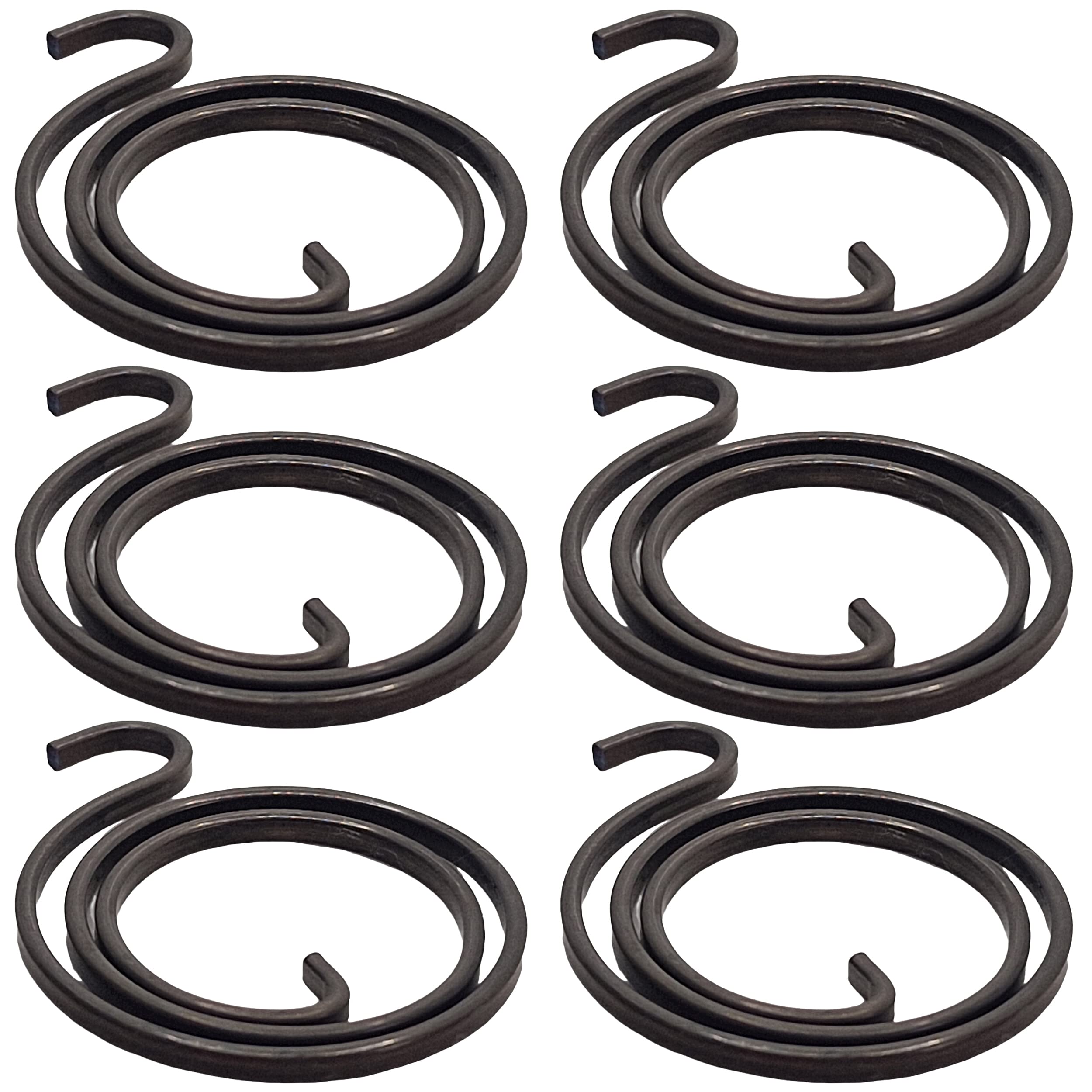 2.5 Turns Door Handle Spring Replacement Parts, 2mm Thick, Metal Construction for Hardware Repair (6 Springs) — image 1
